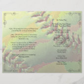 ソフトボール結婚スポーツテーマ結婚式 プログラム (裏面)