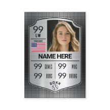 ソフトボール統計シールドカードソフトボール取引カード