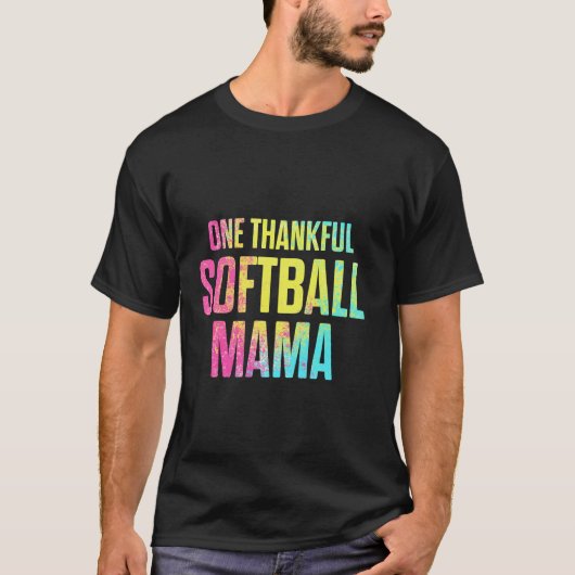 ソフトボール誇りを持ったママ選手 Tシャツ (正面)