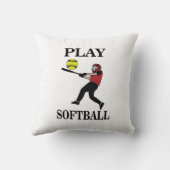 ソフトボール遊選手ソフトボール クッション (裏面)