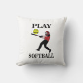 ソフトボール遊選手ソフトボール クッション (正面)