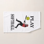 ソフトボール遊選手ソフトボール ハンドタオル (ハンドタオル)