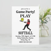 ソフトボール遊選手ソフトボール 招待状 (スタンド正面)