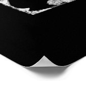 ソフトボール選手とのソフトボール国旗 ポスター (角)