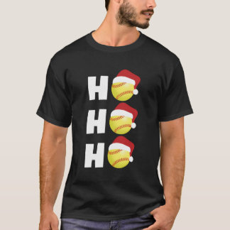 ソフトボール選手コーチのクリスマスプレゼント'Ho Ho Ho Tシャツ