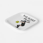 ソフトボール選手コーチスポーツパーティー ペーパープレート (傾斜あり)