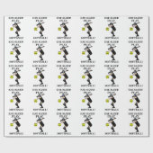 ソフトボール選手コーチスポーツパーティー ラッピングペーパー (フラット)