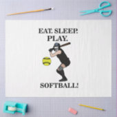 ソフトボール選手コーチスポーツパーティー 薄葉紙 (クラフト)