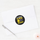ソフトボール選手 私のお気に入りの選手は私をノーナと呼んでくれる ラウンドシール (封筒)