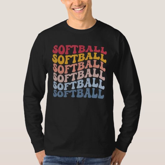 ソフトボール選手 Tシャツ (正面)