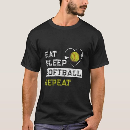 ソフトボール選手 Tシャツ (正面)
