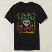 ソフトボール醜いクリスマスパーティーセーターデジタルアート Tシャツ (デザイン正面)