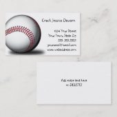 ソフトボール野球の名刺 名刺 (正面/裏面)