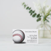 ソフトボール野球の名刺 名刺 (スタンド正面)