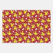 ソフトボール野球チックパターン ラッピングペーパーシート (正面)