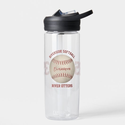 ソフトボール野球チーム及びアスリート名 ウォーターボトル (左面)