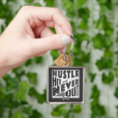 ソフトボール野球ハスルヒット引用文キーリング キーホルダー (手)