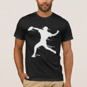 ソフトボール野球選手Tシャツ Tシャツ (正面)