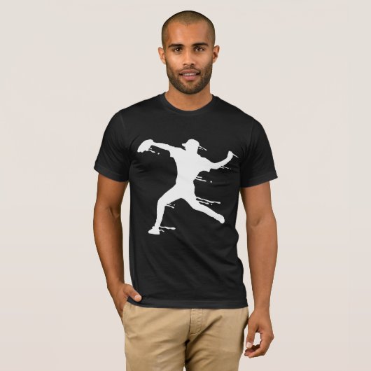 ソフトボール野球選手Tシャツ Tシャツ (正面フル)
