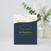 ソフトボール野球金ゴールドお祝い 招待状 (スタンド正面)