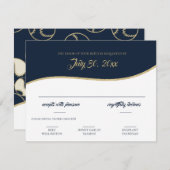 ソフトボール野球金ゴールド応答カード 出欠カード (正面/裏面)