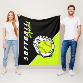 ソフトボール隊 フリースブランケット