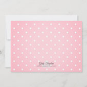 ソフトボール·ガール·ピンクの誕生日パーティーの招待 招待状 (裏面)