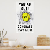 ソフトボール シニア ナイト 卒業 ポスター (キッチン)