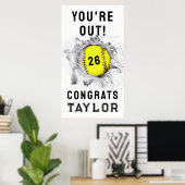 ソフトボール シニア ナイト 卒業 ポスター (ホームオフィス)