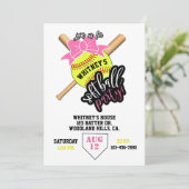 ソフトボール、ソフトボールパーティー、野球テーマ、女子 (スタンド正面)