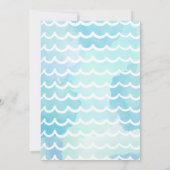 ソフトボール プールパーティー スプラッシュ スプラッシュ プール バースデー 招待状 (裏面)