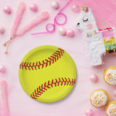 ソフトボール ペーパープレート (パーティー)