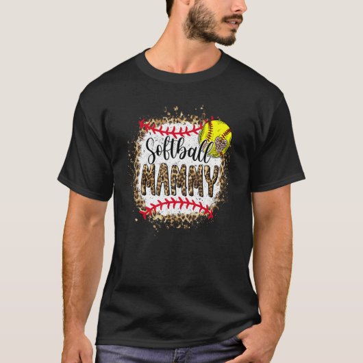 ソフトボール・マミー・ヒョウ母の日の試合 Tシャツ (正面)