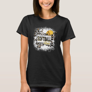 ソフトボール ミミ ヒョウ柄 ブリーチ ソフトボール 観戦グッズ Tシャツ