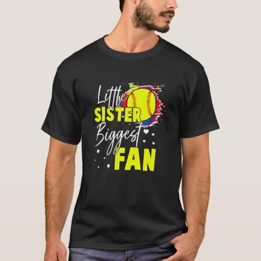 ソフトボール　妹　熱狂的ファン　タイダイ Tシャツ (正面)