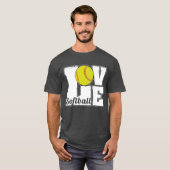 ソフトボール LOVE ギフト Tシャツ (正面フル)