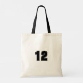 ソフトボールMomスクリプトカスタム番号 トートバッグ (裏面)