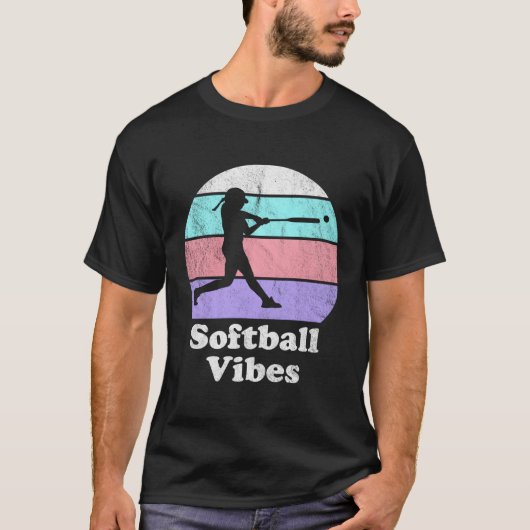 ソフトボールSまたはS打者 Tシャツ (正面)