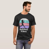 ソフトボールSまたはS打者 Tシャツ (正面フル)