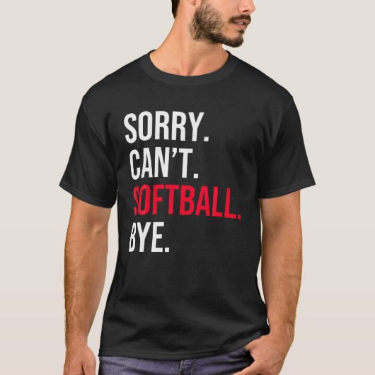 ソフトボールTシャツすまない Tシャツ (正面)