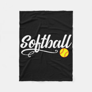 ソフトボールTシャツギフト フリースブランケット