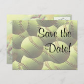 ソフトボー結婚ルスポーツのテーマデートを守れ! 案内ポストカード (正面/裏面)
