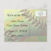 ソフトボー結婚ルスポーツのテーマデートを守れ! 案内ポストカード (裏面)