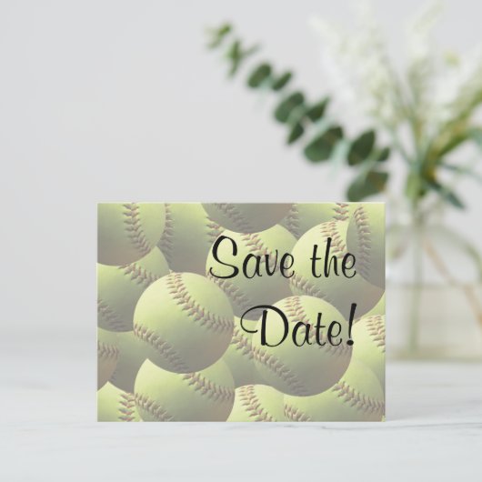 ソフトボー結婚ルスポーツのテーマデートを守れ! 案内ポストカード (スタンド正面)