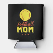 ソフトボー誇りを持ったル母スポーツ選手の息子 缶クーラー (正面)