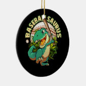 ソフトボー遊ルの恐竜スポーツ選手 セラミックオーナメント (右)