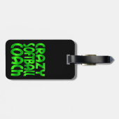 ソフトボ熱狂するールコーチinグリーン ラゲッジタグ (裏面横)