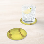 ソフトボ絵を描ールアート ラウンドペーパーコースター (インサイチュ)