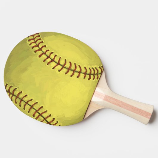 ソフトボ絵を描ールアート 卓球ラケット (横)