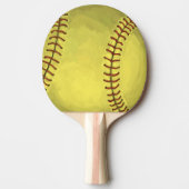 ソフトボ絵を描ールアート 卓球ラケット (正面)